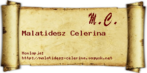 Malatidesz Celerina névjegykártya